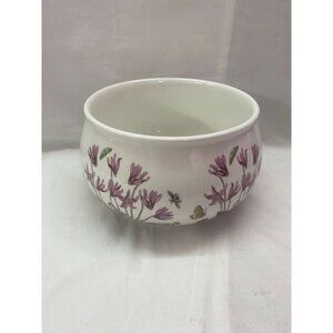 Portmeirion Botanic Garden 7in Round Vegetable/Salad Bowl Cyclamen Floral Patter